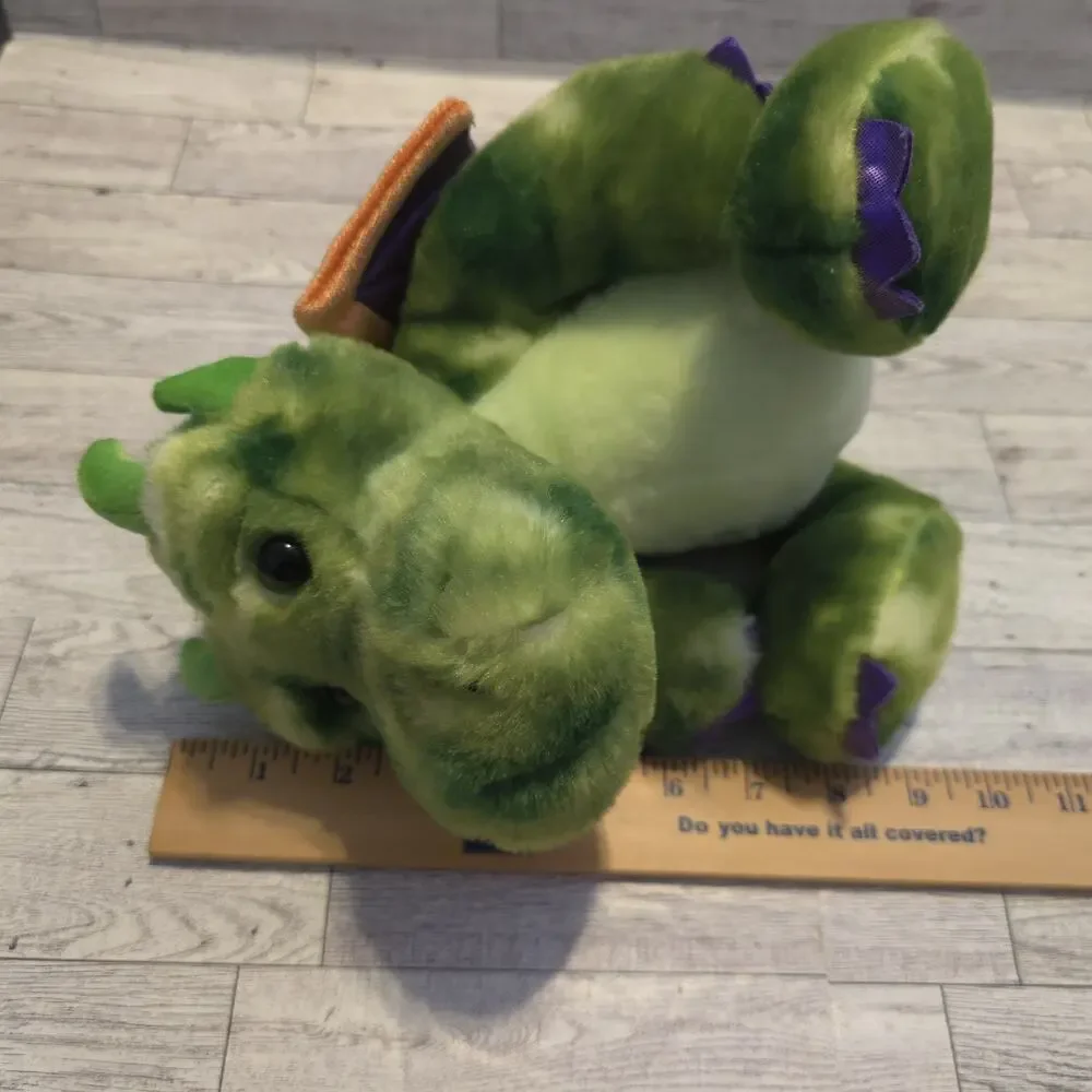 Aurora Plush Legendary Friends Green Dragon Plush Ohen Braveheart Stuffed Toy 9" - Picture 10 of 11